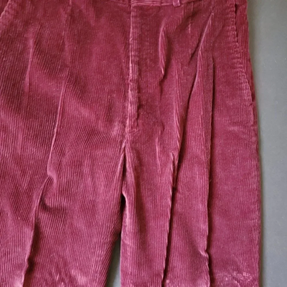 Preswick and Moore maroon corduroy pants